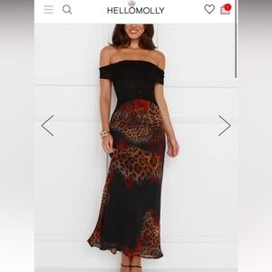 Hello Molly print dress